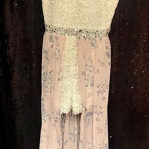 Speechless‎ White Lace Dress with Sparkling Details